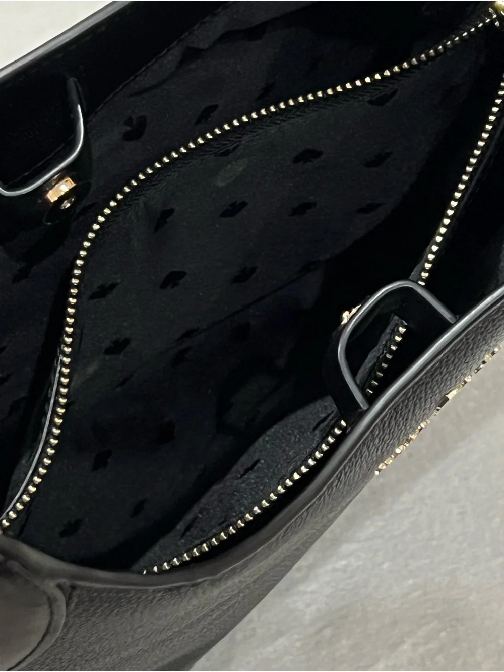 Kate Spade New York Black Pebble Leather Aster Shoulder Bag